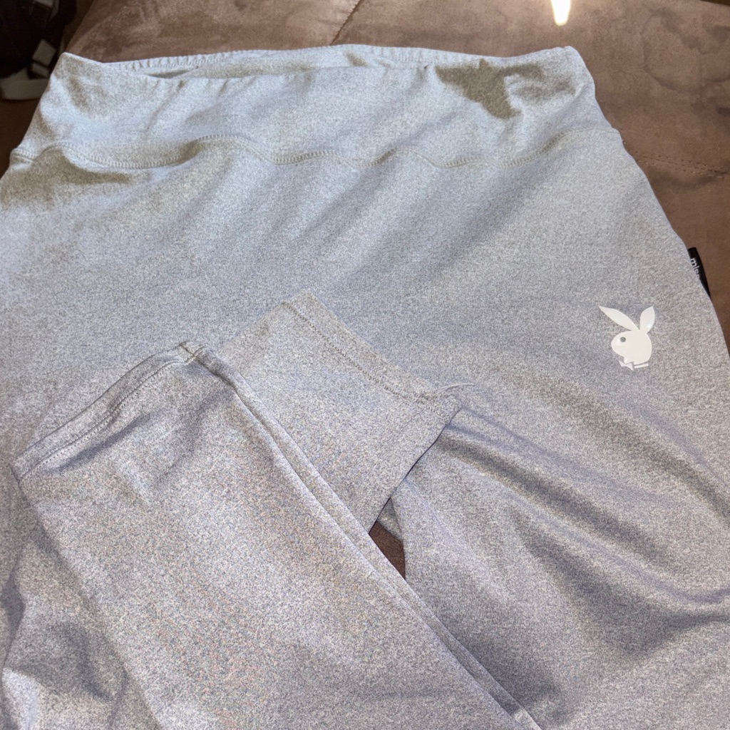 Gray Playboy X Missguided Leggings
